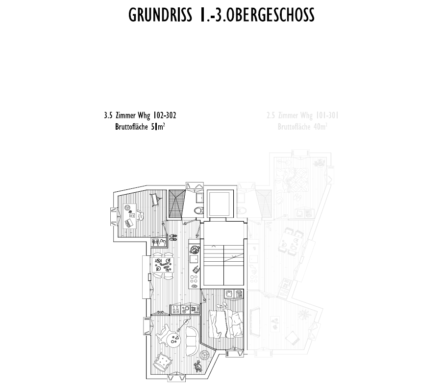 Appartamento di 3 ½ locali