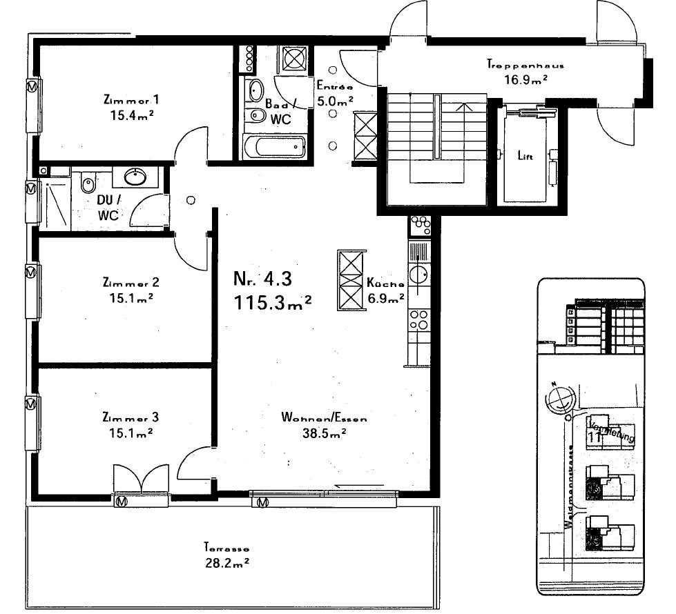 4 ½ rooms apartment