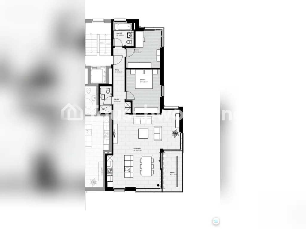Appartement de 3 ½ pièces