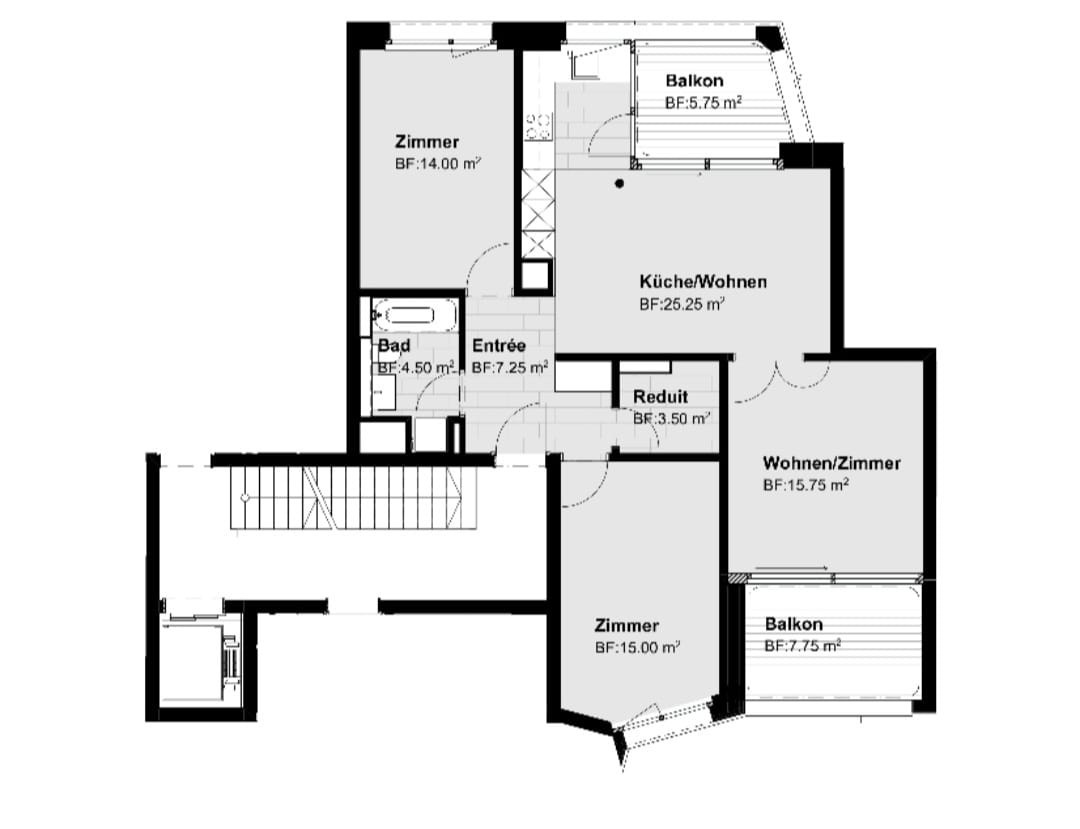 3 ½ rooms apartment