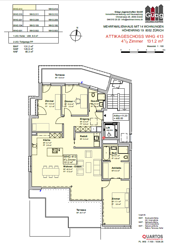 4 ½ rooms apartment