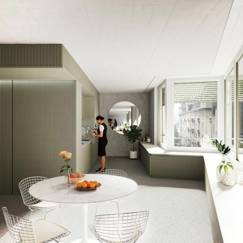2000m² office