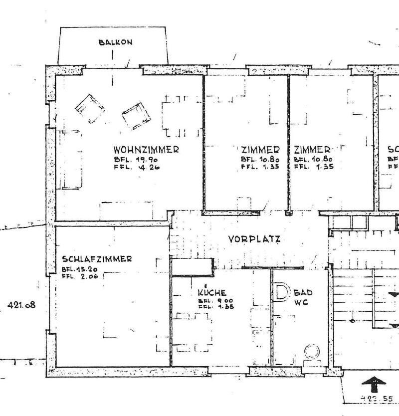 4 rooms apartment