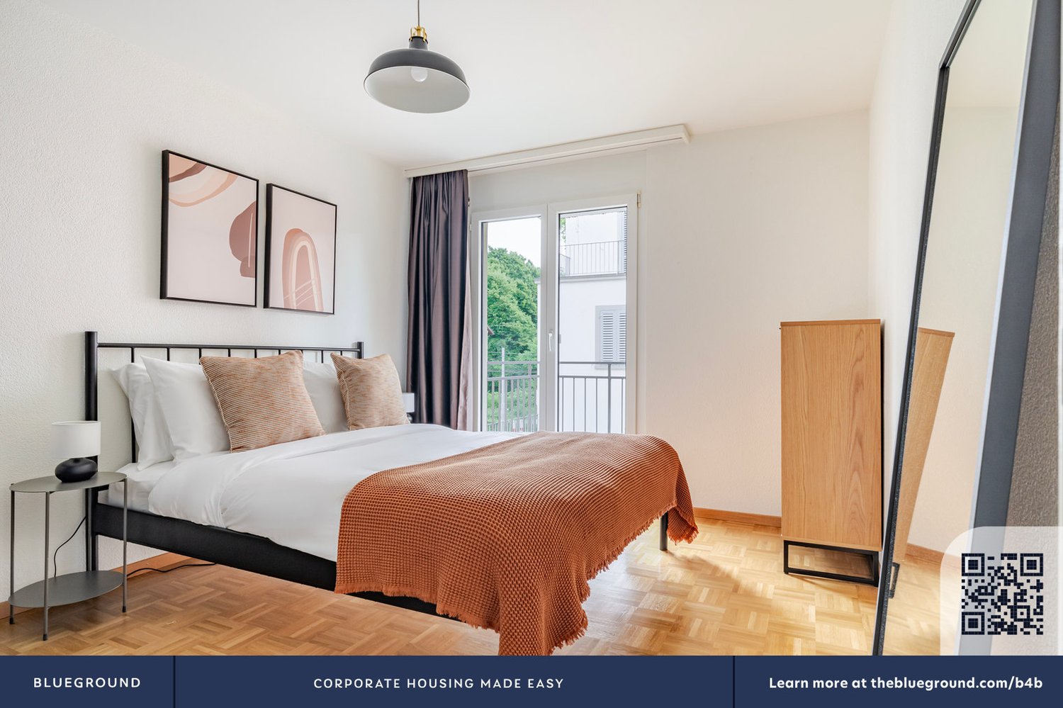 3 rooms furnished flat