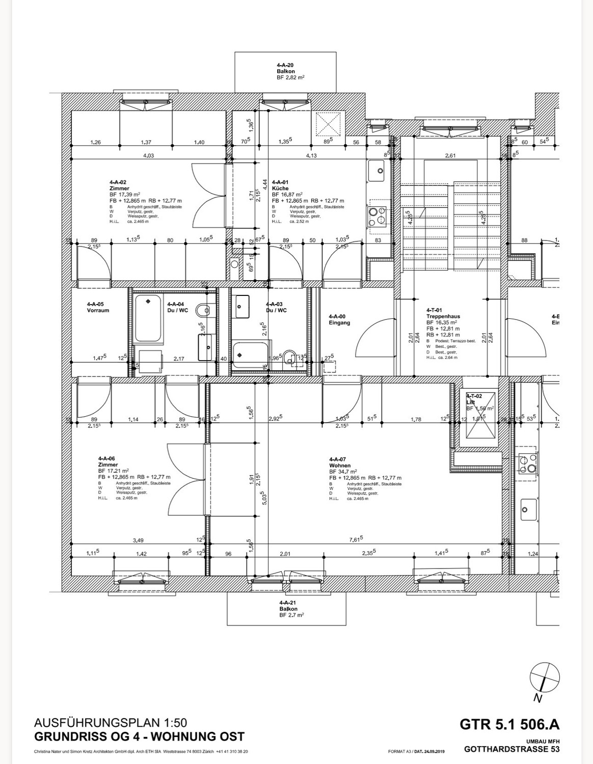 Appartement de 3 ½ pièces