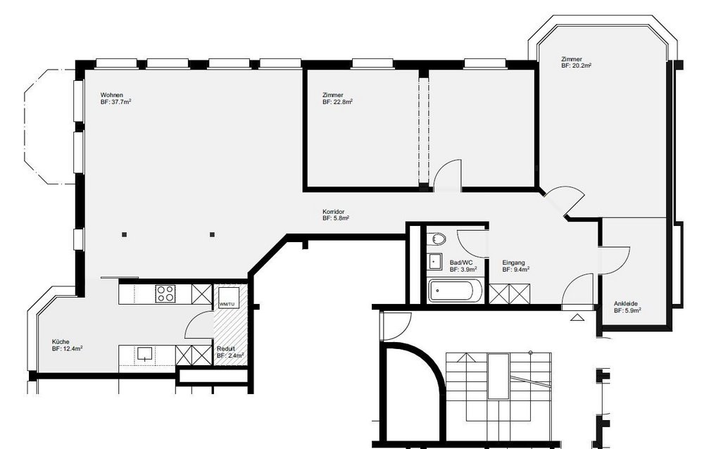 3 ½ rooms apartment