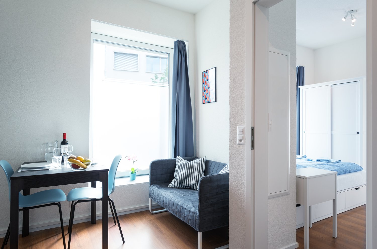 2 rooms furnished flat