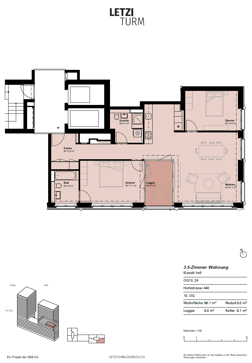 3 ½ rooms apartment