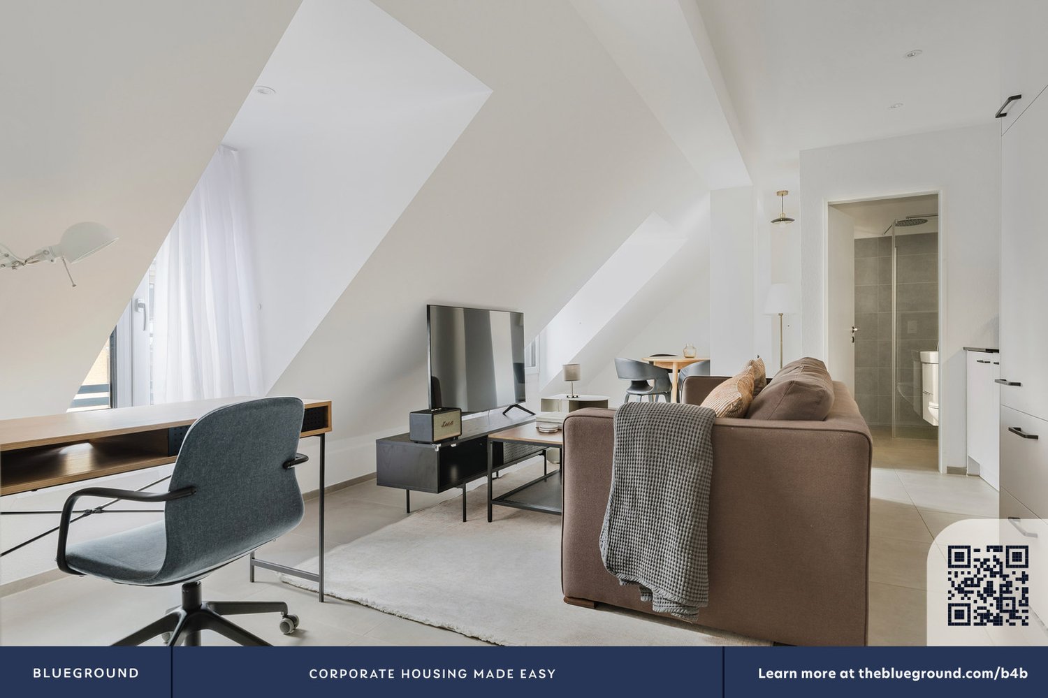 2 ½ rooms furnished flat