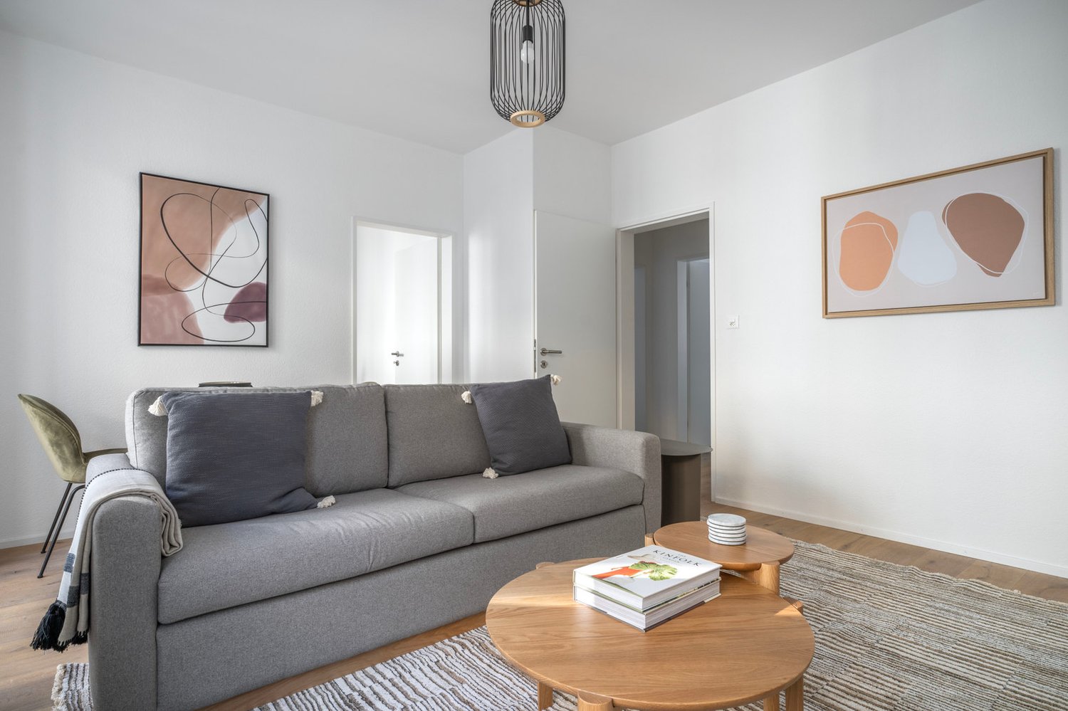 3 rooms furnished flat