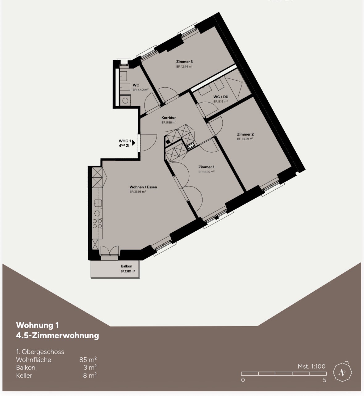 4 ½ rooms apartment