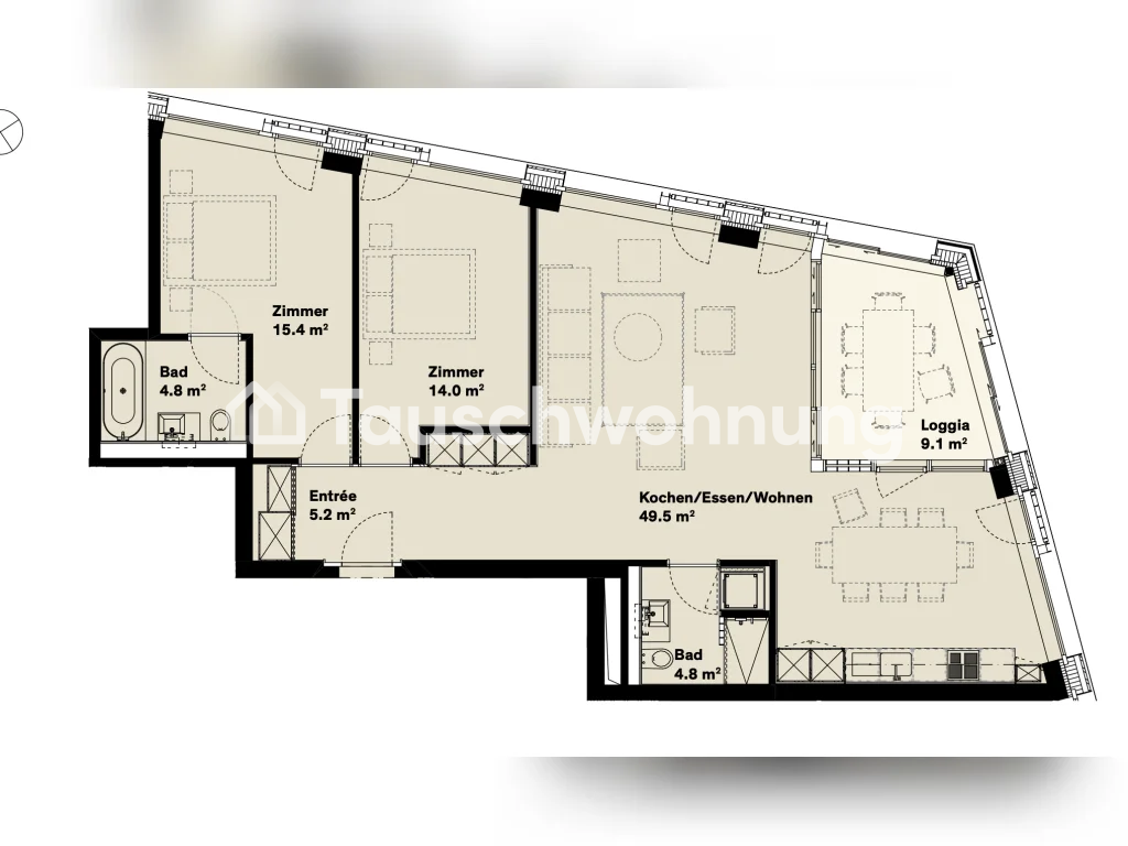 3 ½ rooms apartment