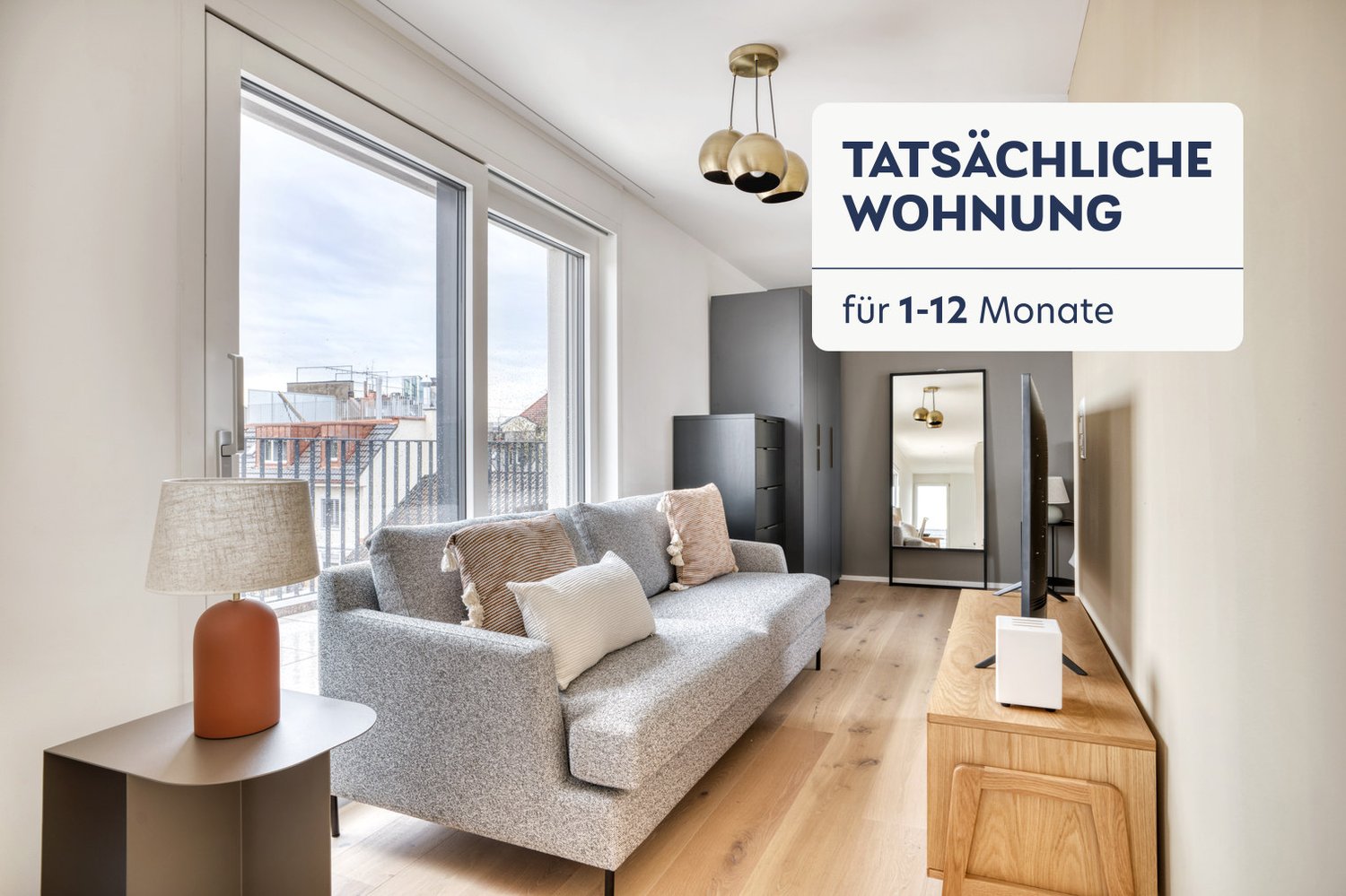 2 rooms furnished flat