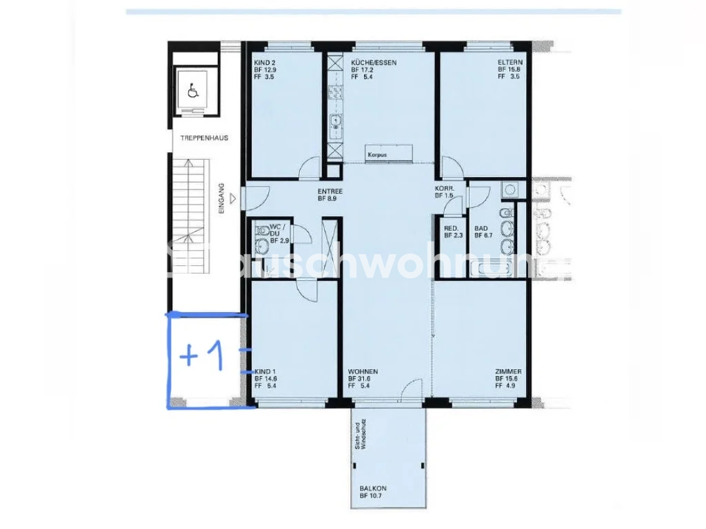 5 ½ rooms apartment