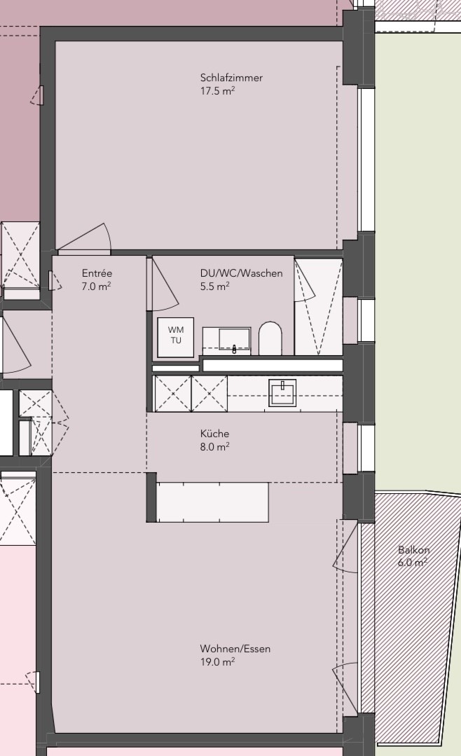 2 ½ rooms apartment