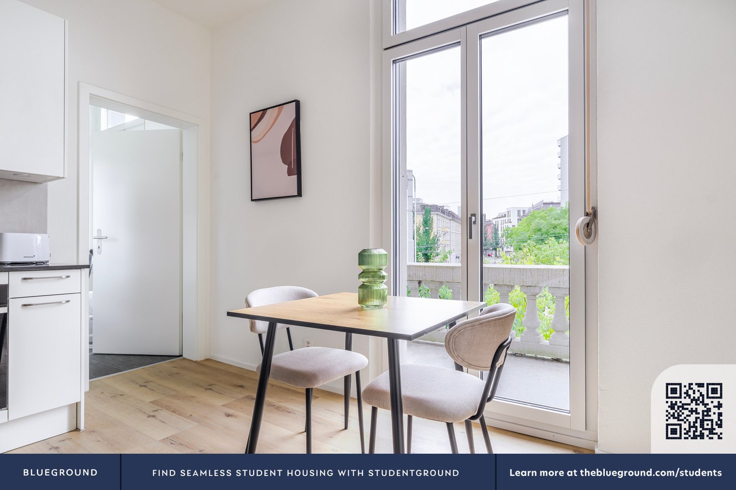 2 ½ rooms furnished flat