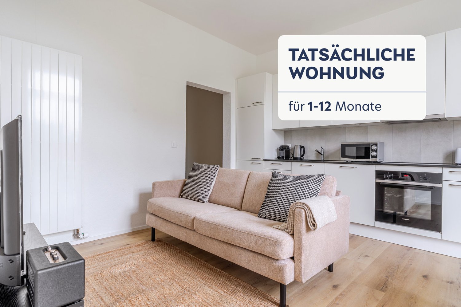 2 ½ rooms furnished flat
