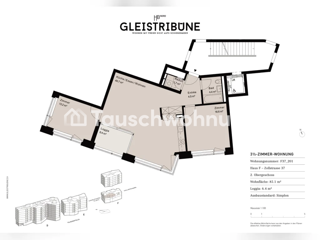 3 ½ rooms apartment
