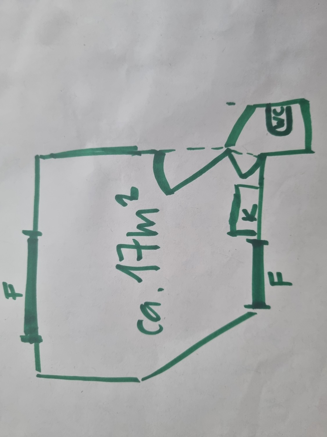 17m² office