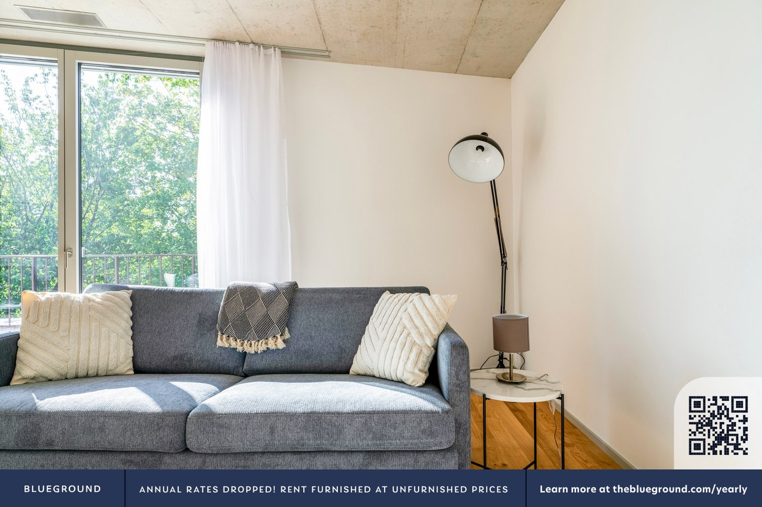 2 ½ rooms furnished flat