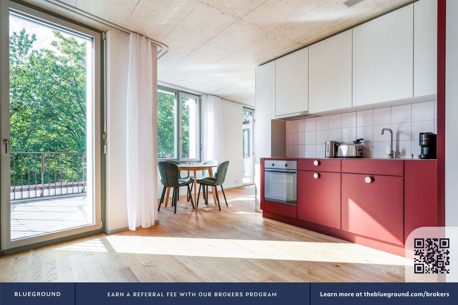 2 ½ rooms furnished flat