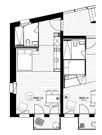 Appartamento di 1 ½ locali