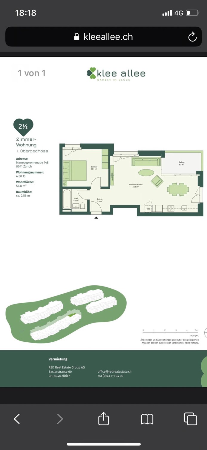2 ½ rooms apartment