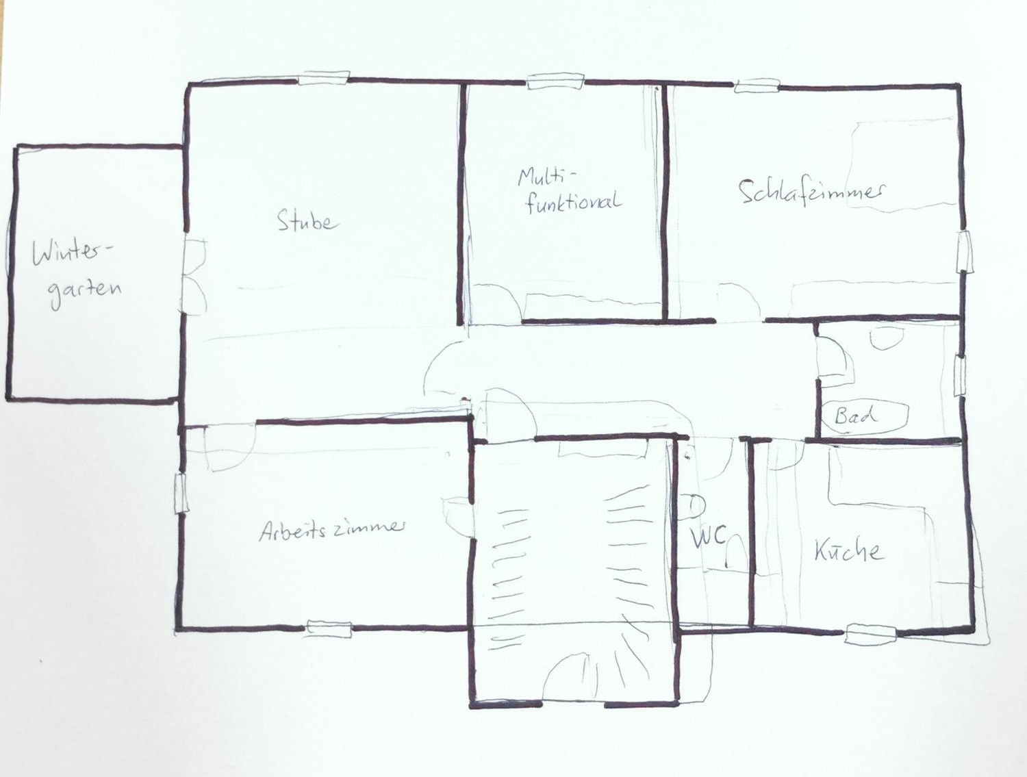 4 rooms furnished flat