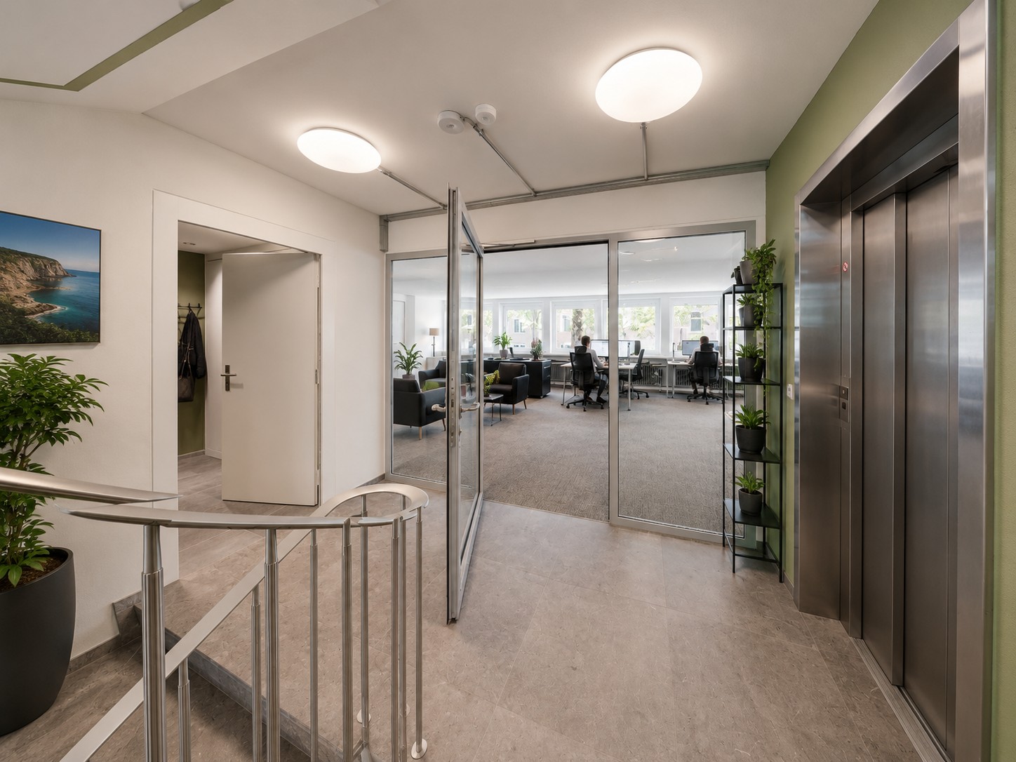 1078m² office