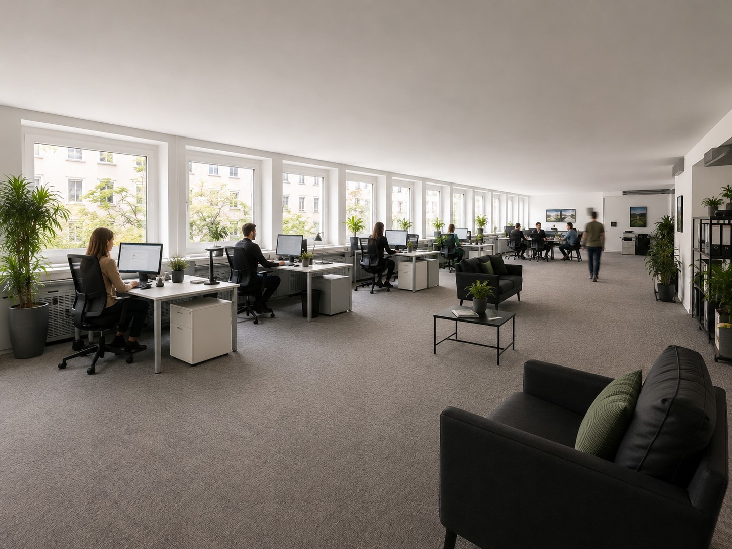 1078m² office