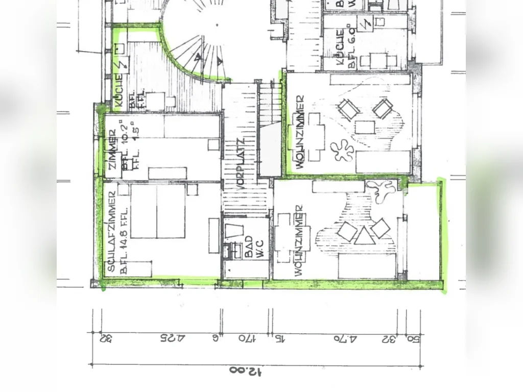 3 rooms apartment